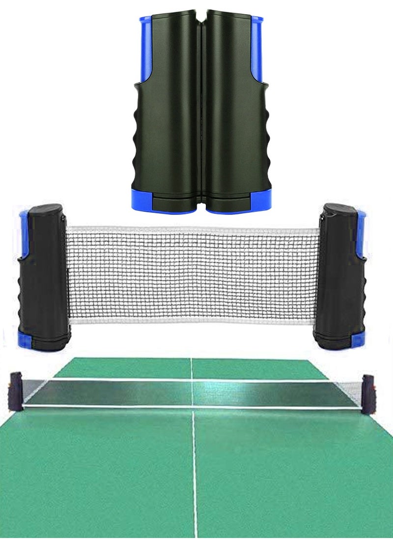 ISHWAZ Premium Retractable Table Tennis Net, Portable Ping Pong Net And Post 1.75M, Perfect for All Ping Pong Tables, Office Desk, Home Kitchen, Dining Table, Fits Any Tables, Easy To Install  - Image 1