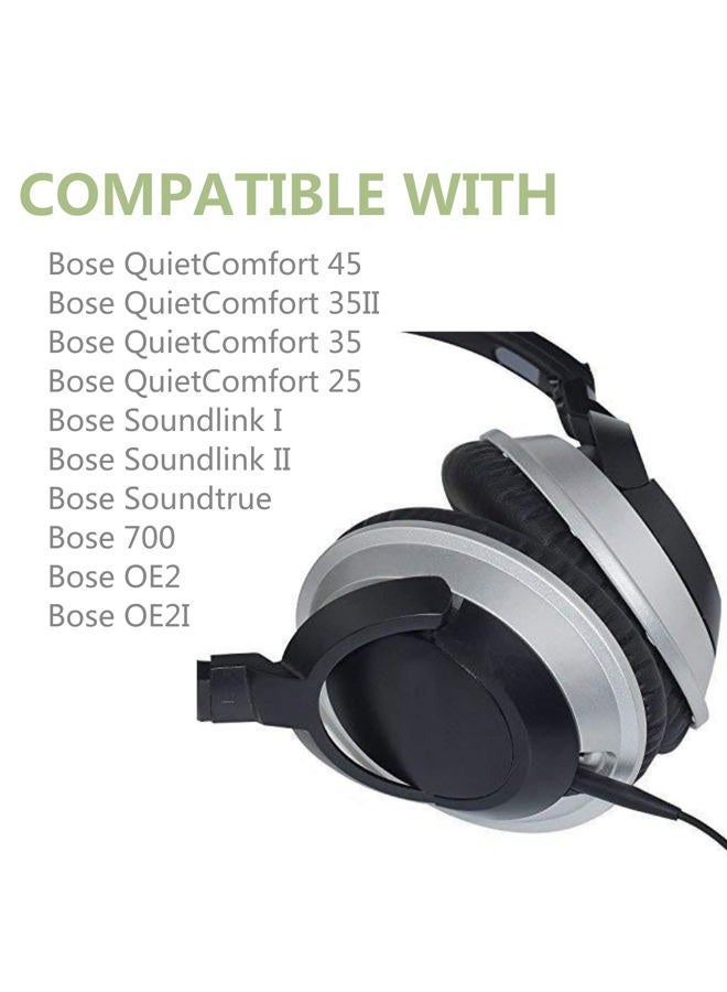 Saipomor أسلاك استبدال Sapma SoundTrue لسماعات Bose On-Ear 2 OE2 OE2i QC25 QC35II QC35 QC45 NC700 Soundlink SoundlinkII (أسود) - Image 4