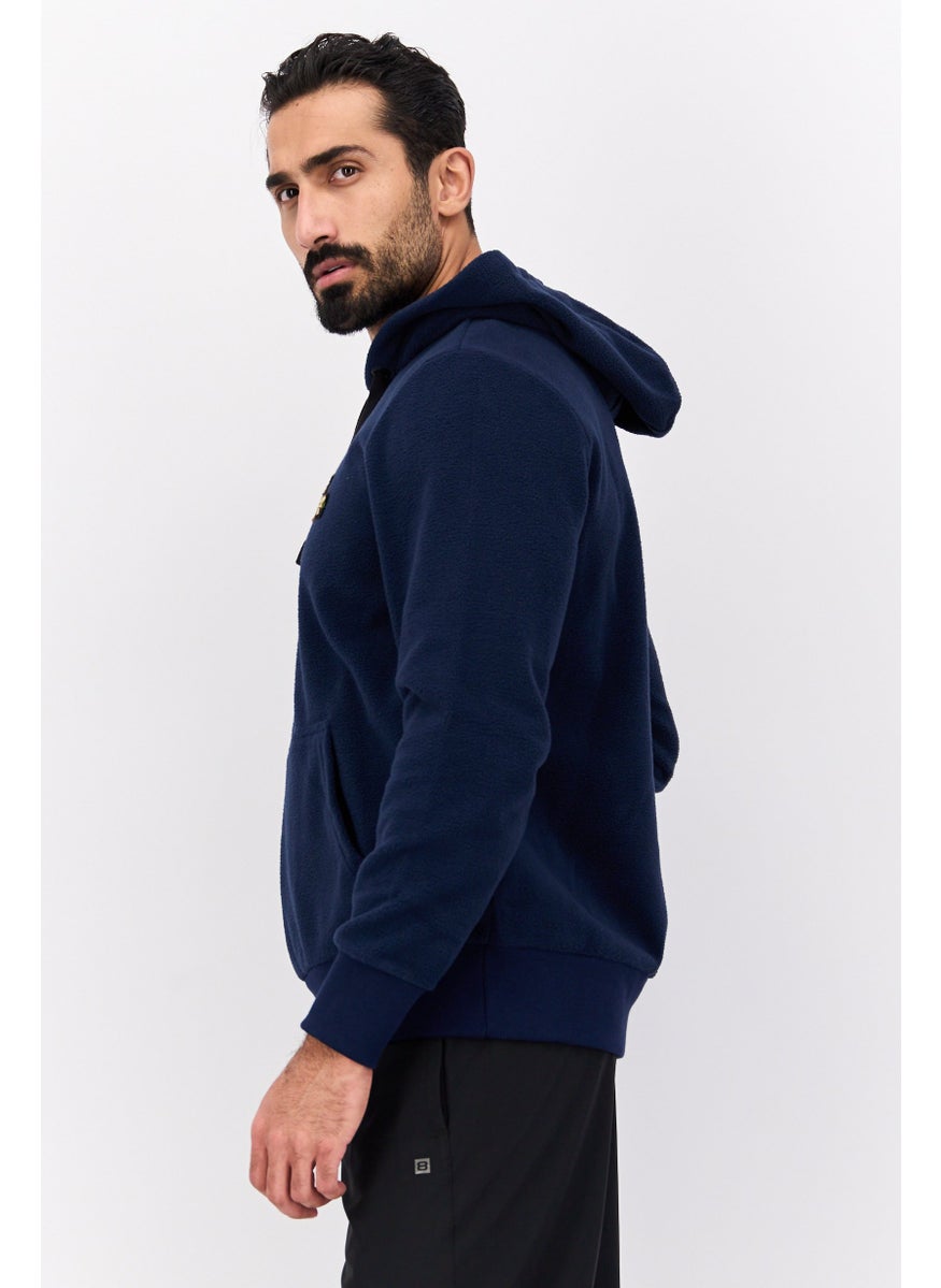 Bench Men Sportswear Fit Hooded Outdoors Sweatshirt, Deep Navy  - Image 2