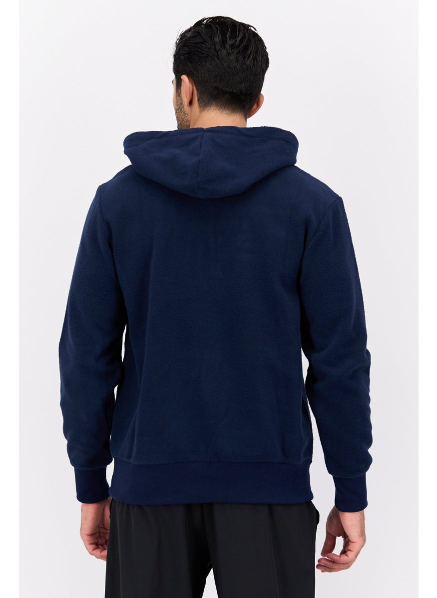 Bench Men Sportswear Fit Hooded Outdoors Sweatshirt, Deep Navy  - Image 3