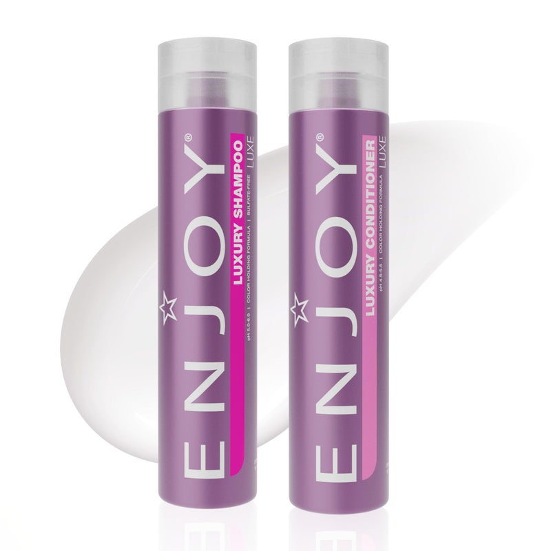 Enjoy Luxury Shampoo  Conditioner Eliminates Frizz Cleansing Moisturizing Smoothing  Sulfate Free For Thick Coarse or Curly Hair 101 Fl Oz