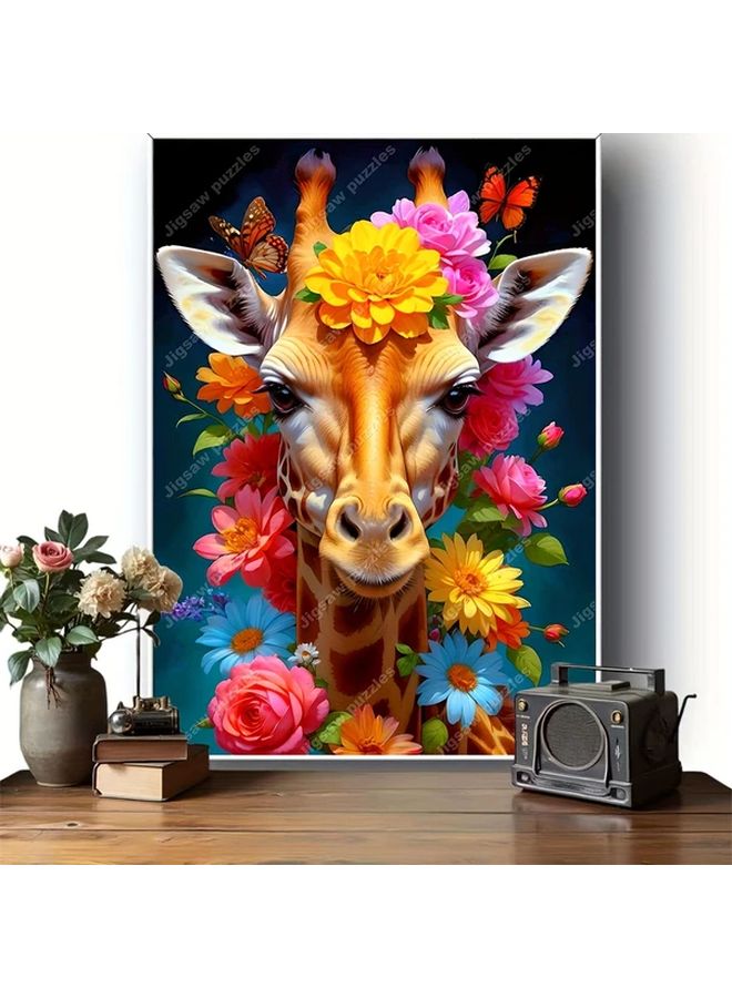 2000PCS Jigsaw Puzzles YF444 Giraffe Flowers Butterflies DIY Art Decor Gift - Image 5
