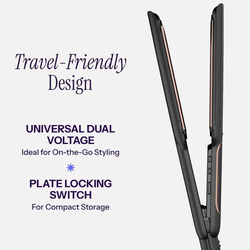 HOT TOOLS Professional Rose Gold Digital Extra Long Flat Iron, 1-1/2 inch - Image 4