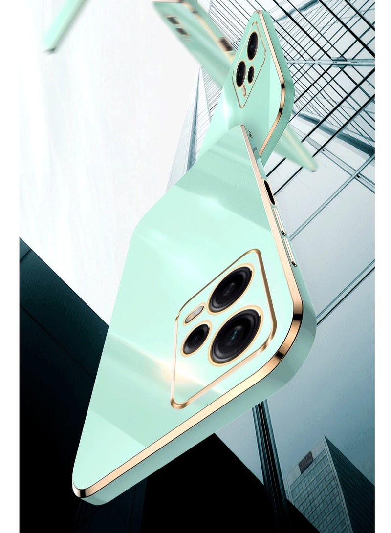 Xiaomi Poco X5 5G Green Mobile Phone Case Cover, Luxury Plating Soft Back Cover, Raised Full Camera Protection - Image 2