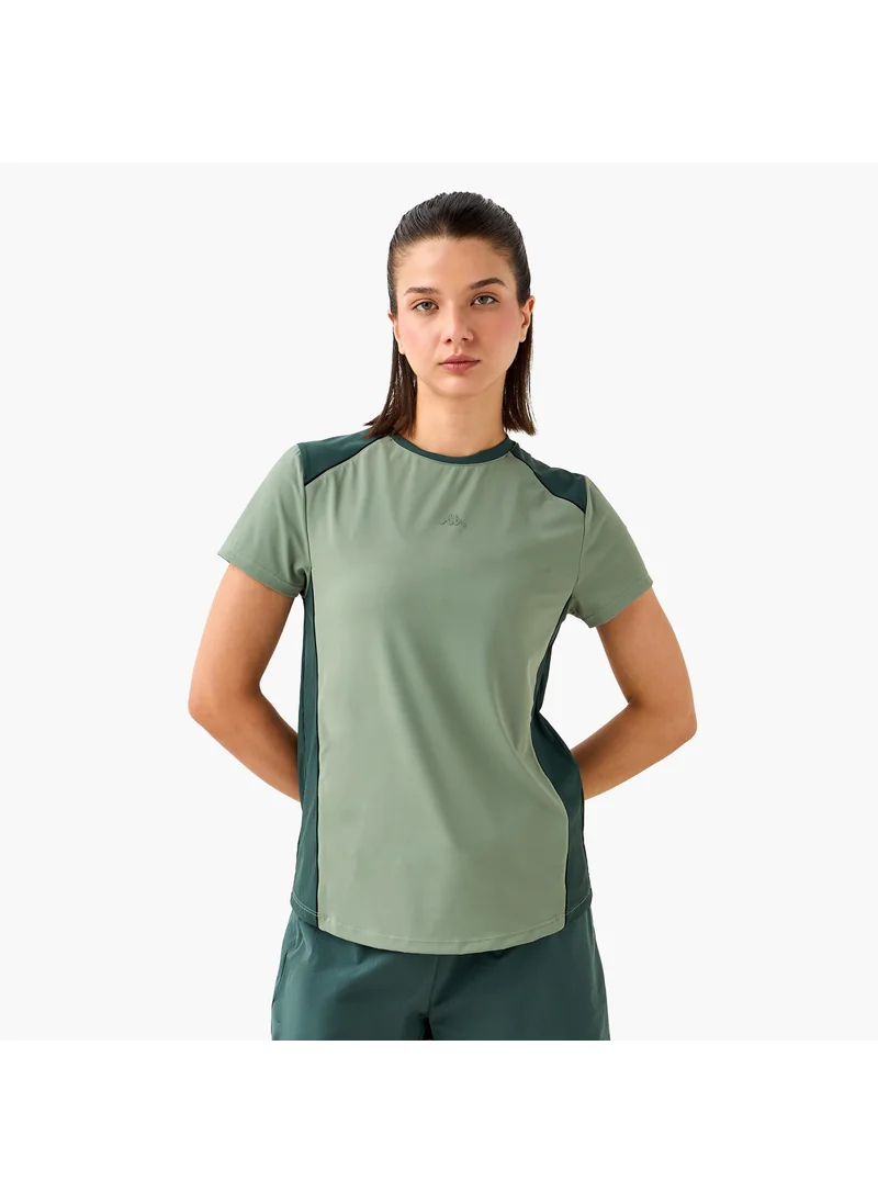 كابا Kappa Colourblock Crew Neck T-shirt