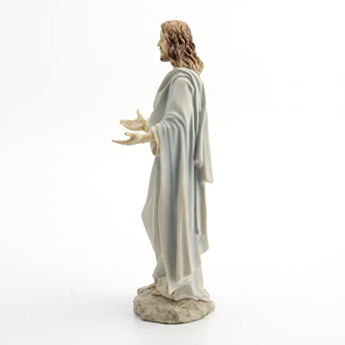 Unicorn Studio 11.75 Inch Jesus with Open Arms Decorative Statue Figurine, White - Image 5