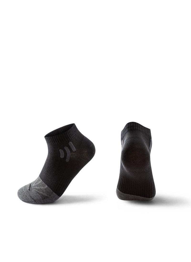 ANTA 3-Pack Ankle Socks Black/Grey-CROSS TRAINING- Unisex