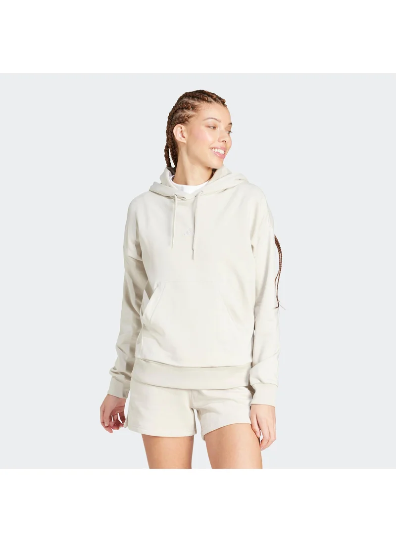 Adidas essentials small logo french terry women hooded sweatshirt