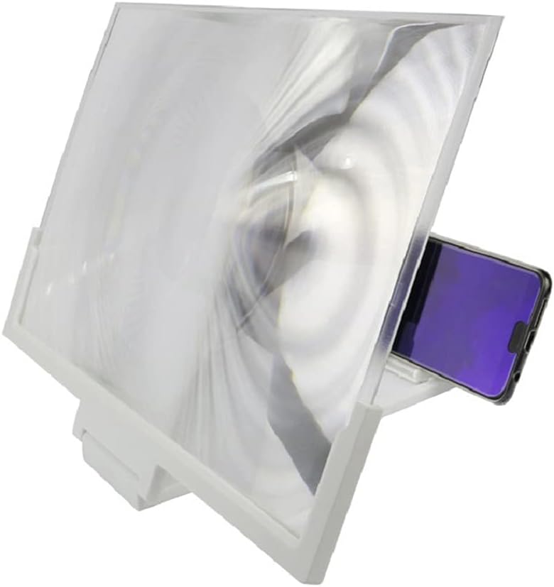 New 14 Inch 3D Screen Amplifier Mobile Phone Magnifying Glass Stand for Video Folding Screen Enlarged Eyes Protection Holder,OneColor-As Shown - Image 1