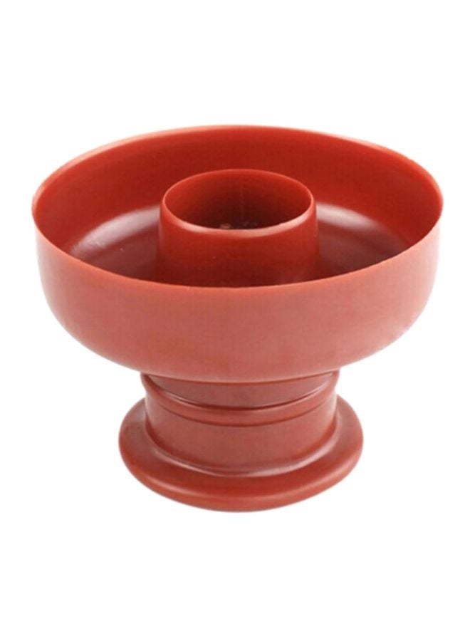 Loquat Plastic Doughnut Mold Red 8.5x8.5x6centimeter - Image 1