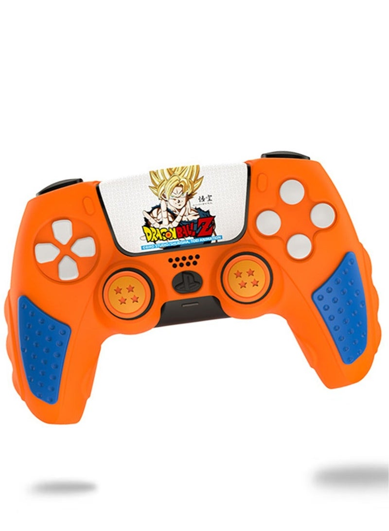 Case Cover for PS5/PS5 Slim Wireless Controller for Dual Sense Leather Texture Soft Silicone Protection Anti-scratch Anti-fall Case Cover Electronic game Machine Accessories - Image 1