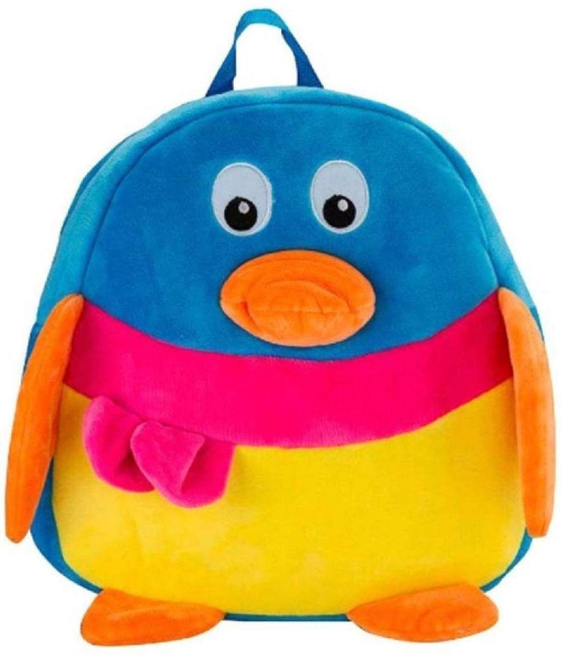 blue tree Kids School Bag Soft Plush Backpack Cartoon Bags Mini Travel Bag for for Girls Boys Toddler Baby doraemon & Penguin - Image 3