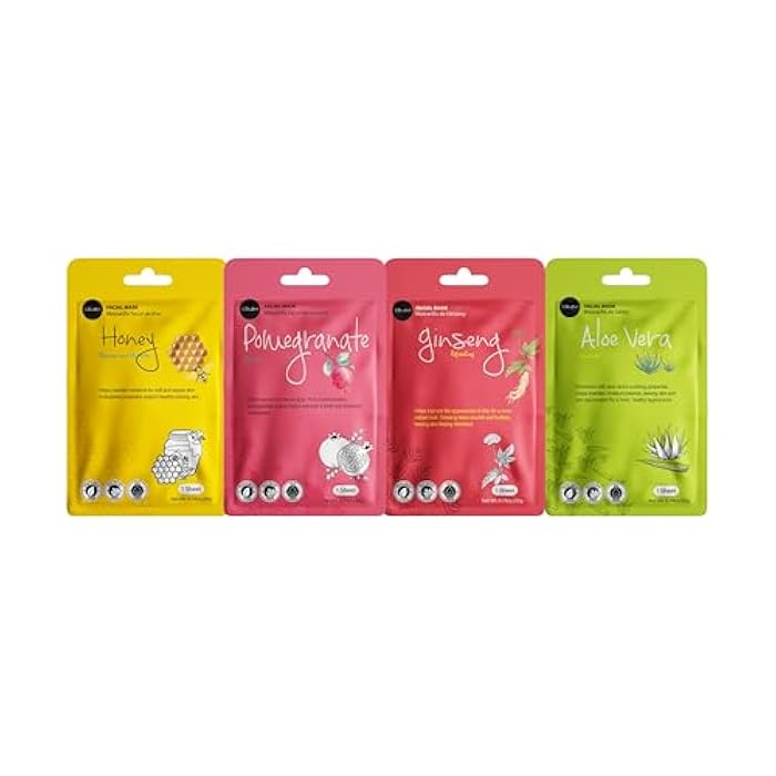Celavi Cosmetics celavi Face Mask Set Korean Beauty Essence Facial Paper Sheet Mask Korea Skin Care Moisturizing 12 New flavors K-Beauty Skincare 12 masks in a pack Made in Korea - Image 3