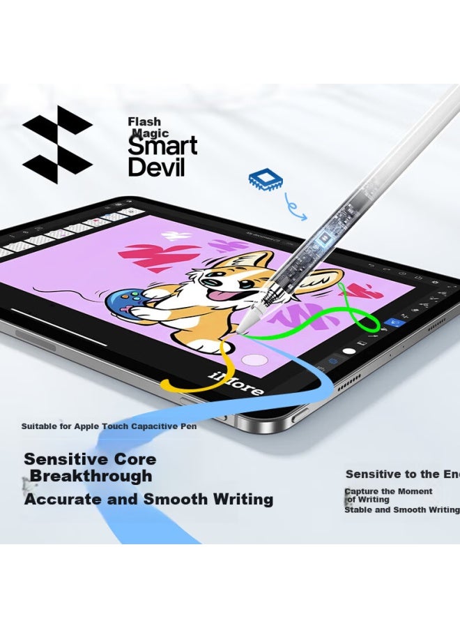 Smartdevil Capacitive Pen For Ipad Apple Pencil 1st And 2nd Generation Anti-mistouch Stylus Pen For Ipad Pro/air Universal Upgrade Bluetooth Display Pen - Image 4