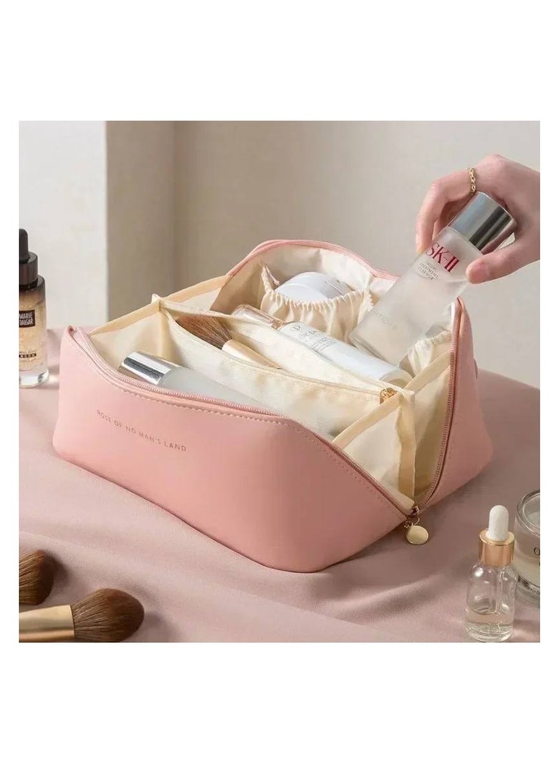 Makeup organizer bag to hold everything. High-quality leather material. Available in black IR. - Image 3