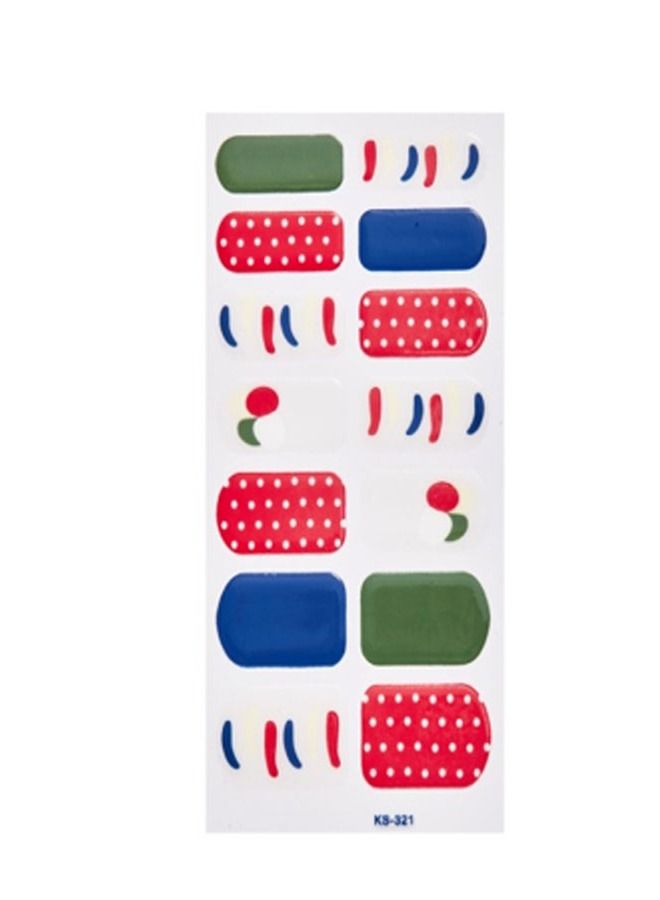 Generic 14-Pieces Nails Sticker 