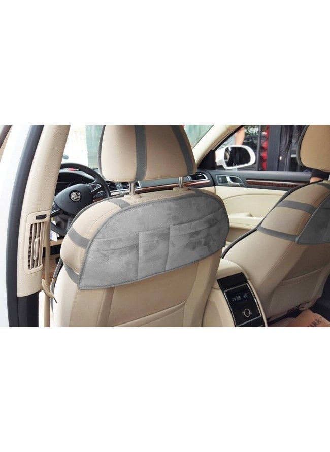 Kırcalı - Peugeot 5008 New Generation Seat Protector 2014 and Later Front 2-Piece Cover Cushion Gray - Image 1