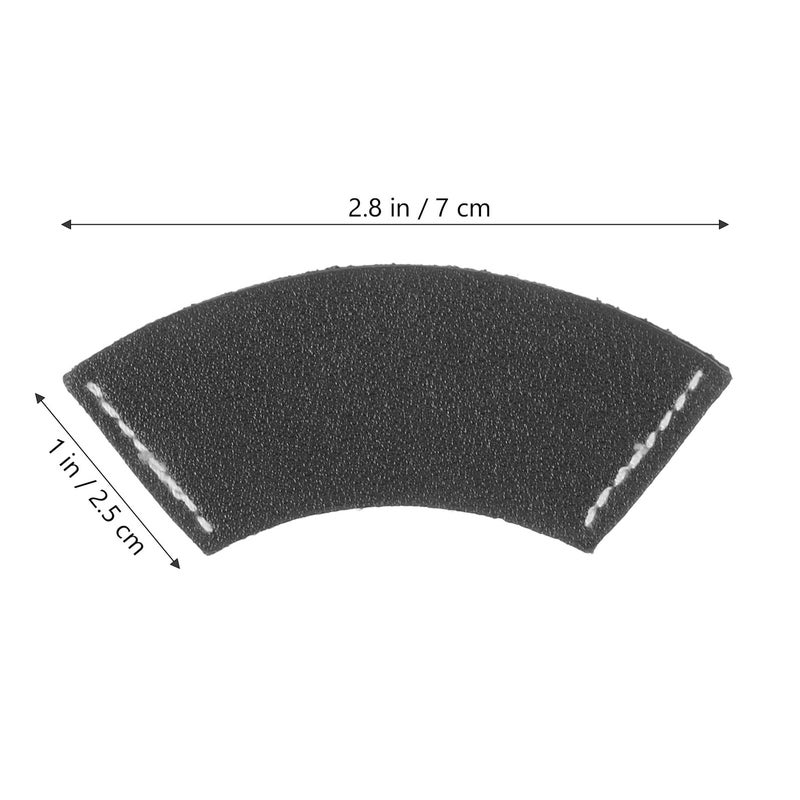 PU Leather Fan Shaped Bookmarks 3Pcs Set Lightweight Page Markers For Reading - Image 3