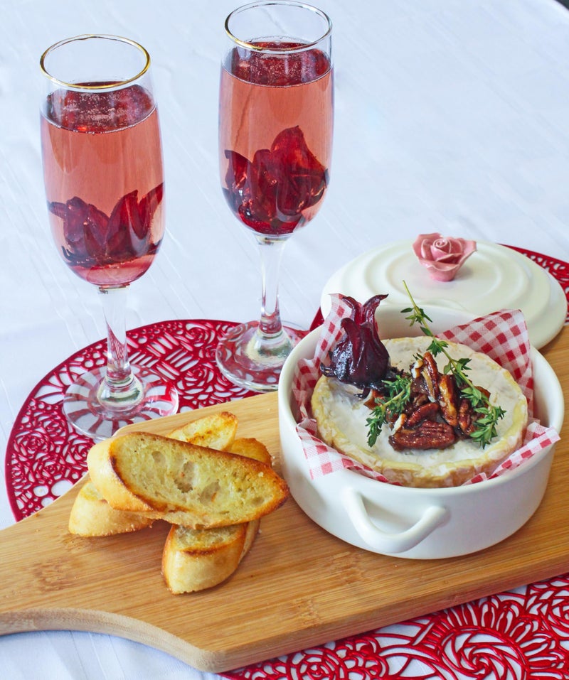 Wild Hibiscus Flowers in Syrup | 50 Edible Flowers Per Jar | Perfect as a Champagne Garnish | 100% Natural, Kosher, Pareve | Use Syrup and Flowers for Desserts and Cocktails, 2.5 lbs - Image 4