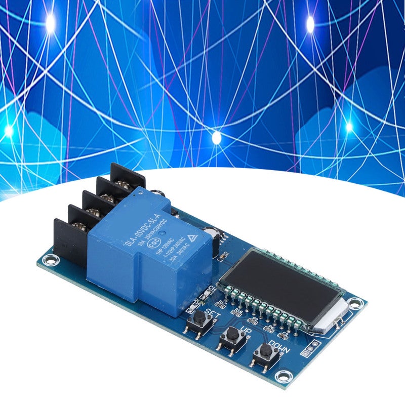 Battery Charging Control Module: 10-60V Voltage Limits, Automatic Charging Activation, LCD Display, Error Reminder for Battery Maintenance Monitoring - Image 2