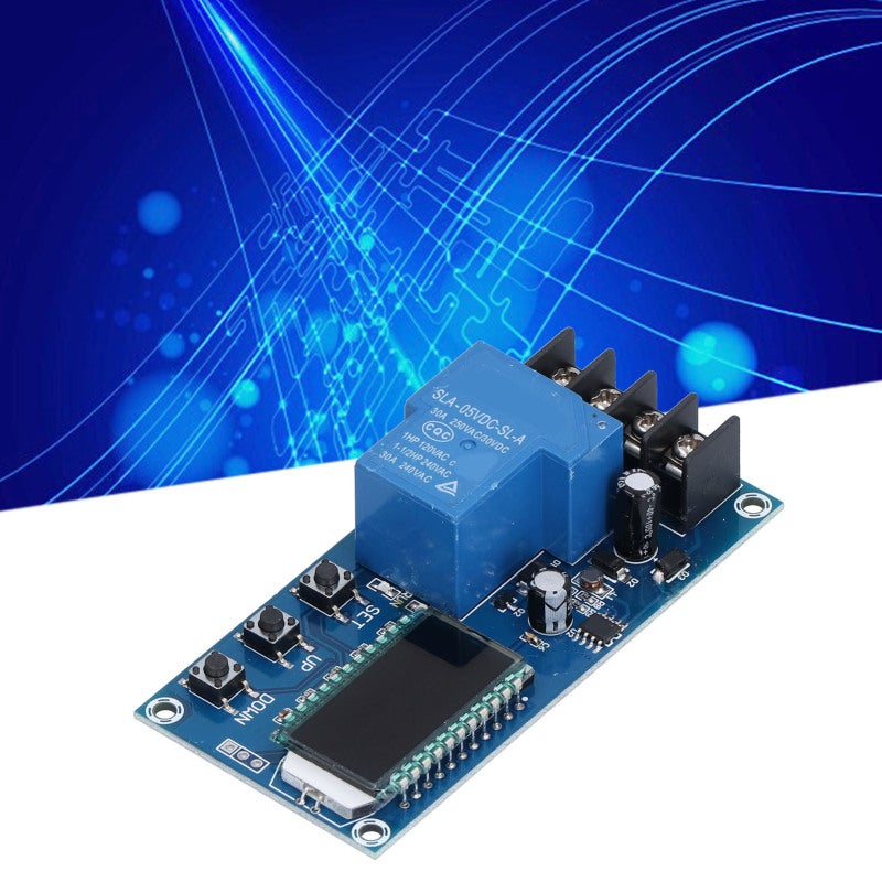 Battery Charging Control Module: 10-60V Voltage Limits, Automatic Charging Activation, LCD Display, Error Reminder for Battery Maintenance Monitoring - Image 3