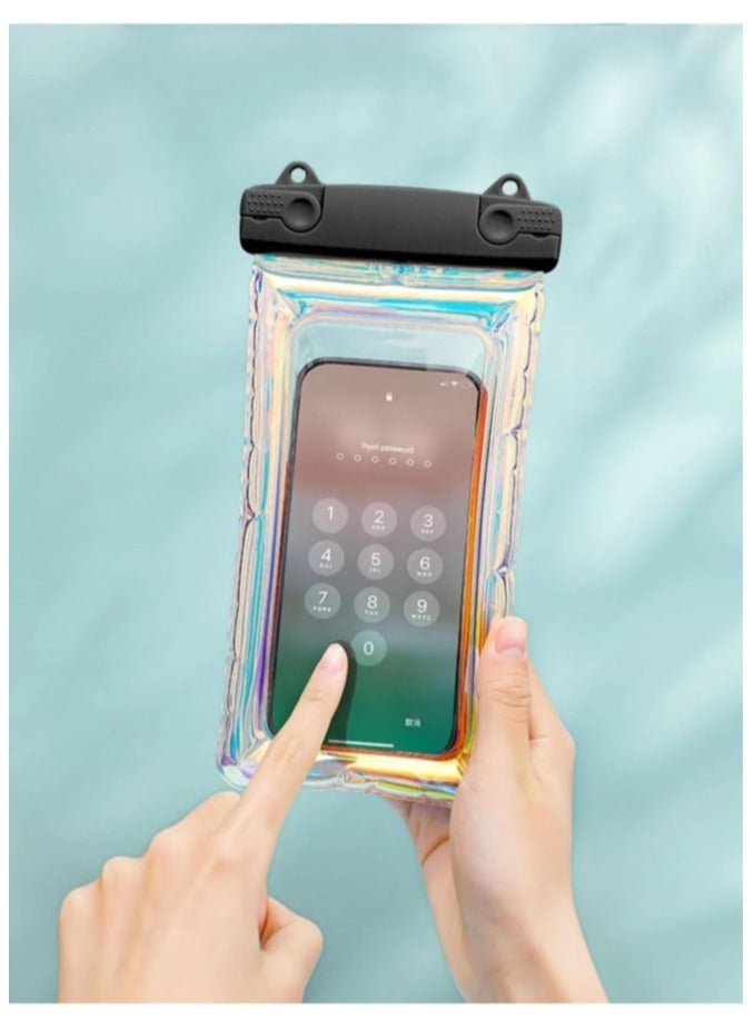 فيجن 2 جراب جوال شفاف للتصوير تحت الماء ,غطاء حماية للجوال من الماء للتصوير فى حمامات السباحة وركوب الامواج,للجوالات حتي 6.7 انش - Image 2