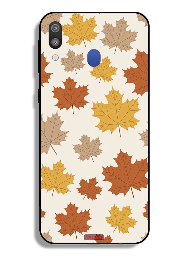 Tolwak Samsung Galaxy M20 Protective Case Cover Autumn Leaves - Image 2