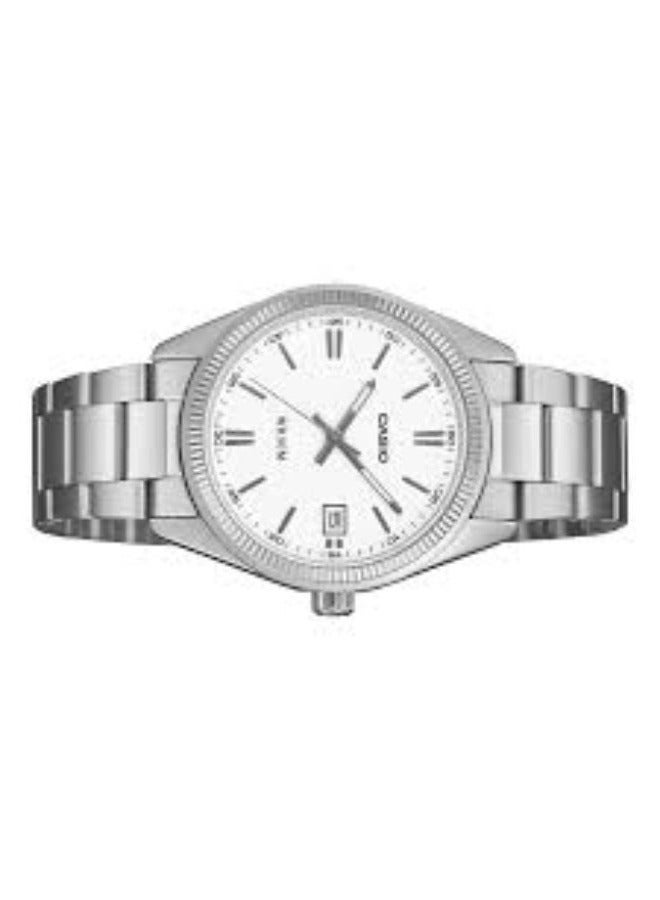 Casio UTP-1302PD-7AV Men's Classic White Dial Stainless Steel Watch - Image 3