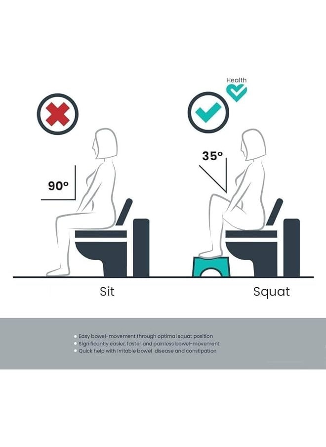 إيروريكس مقعد حمام Squatty Potty من Home Station باللون الأبيض مقاس واحد  - Image 2