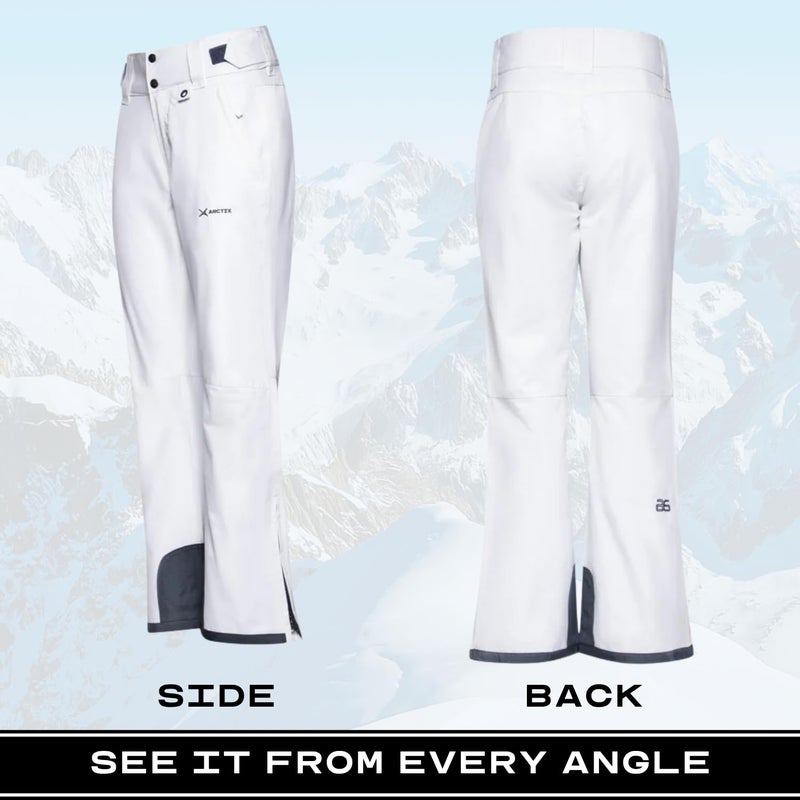 Arctix Women's Insulated Snow Pants, White, 4X Short - Image 2