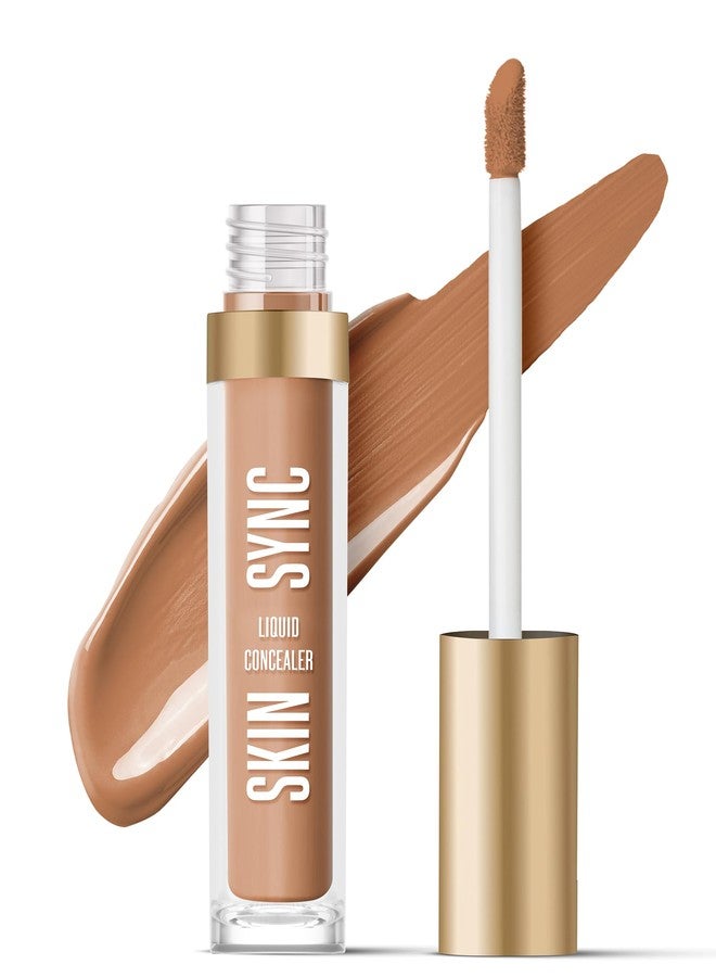 Olivia Skin Sync Liquid Concealer For Face Makeup | Soft-Matte Finish | With Kakadu Plum & Jojoba Oil | Crease-Resistant | Full Coverage | Easily Blendable | Amber Glow 06 | 7.5ml - Image 1