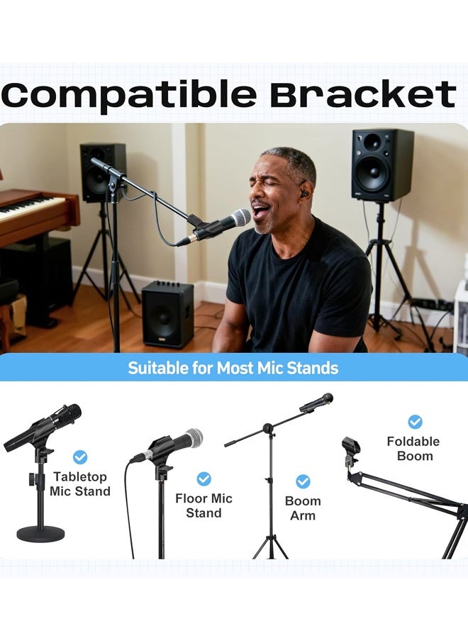Adjustable Microphone Clip with Adapter Universal Mic Holder - Image 5