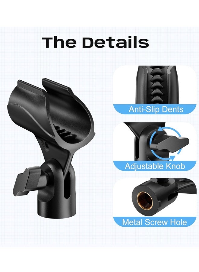Adjustable Microphone Clip with Adapter Universal Mic Holder - Image 3