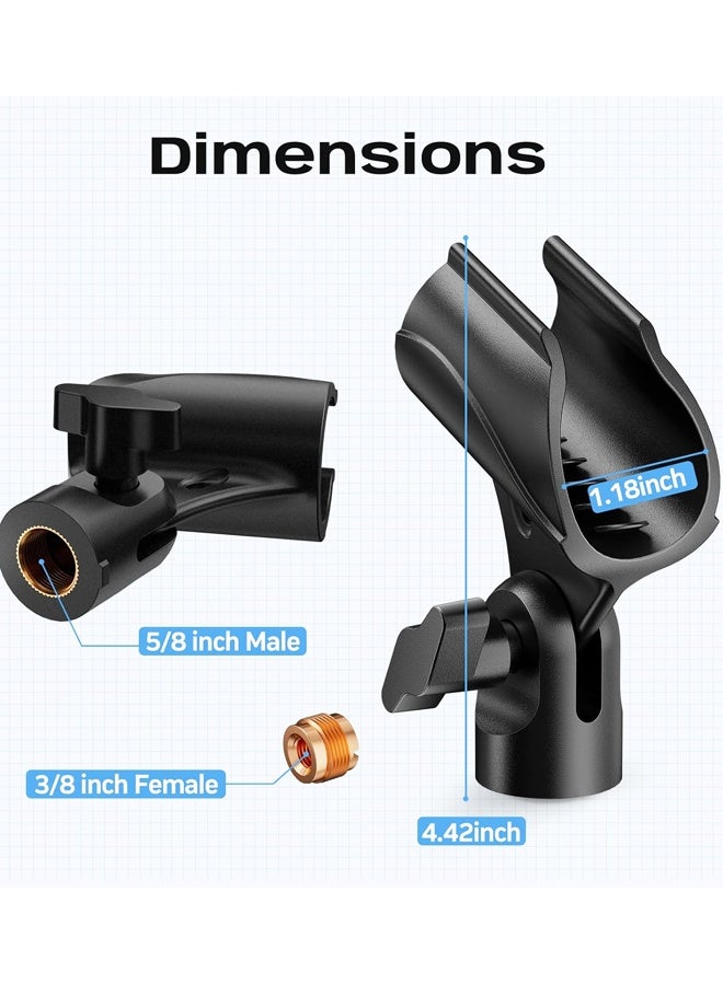 Adjustable Microphone Clip with Adapter Universal Mic Holder - Image 2
