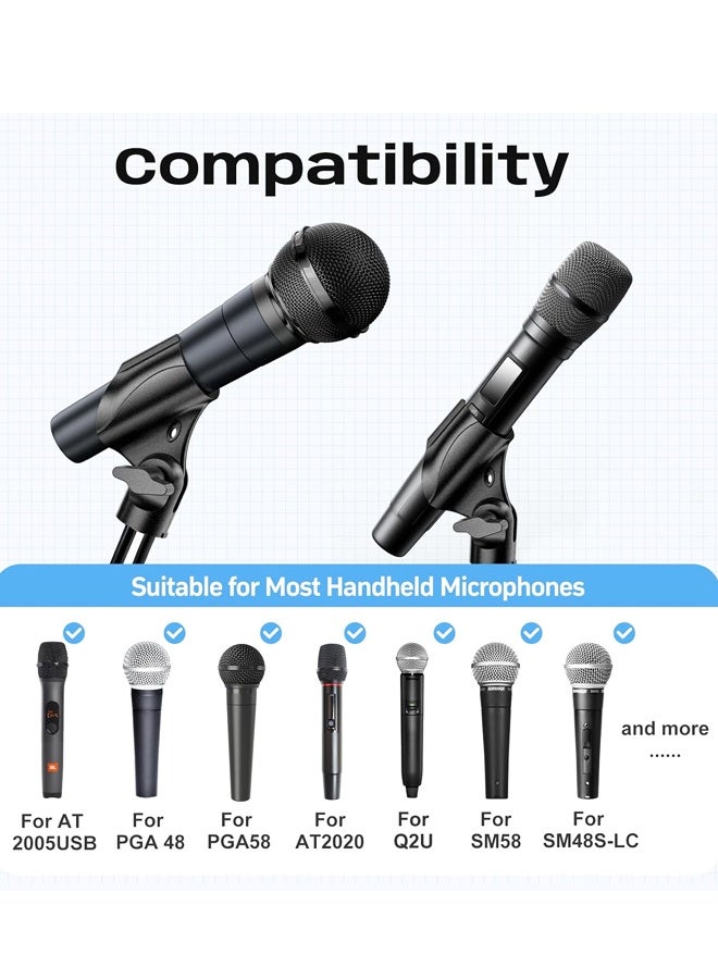 Adjustable Microphone Clip with Adapter Universal Mic Holder - Image 4