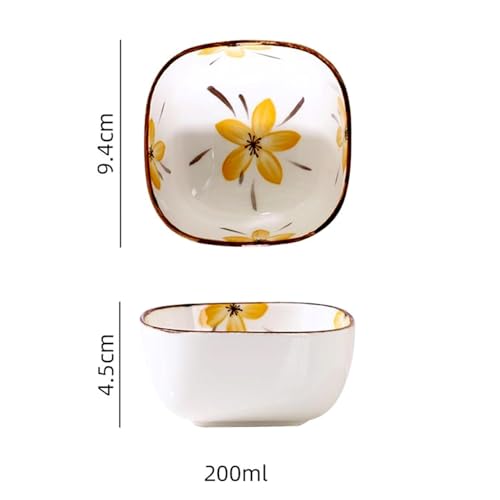 ARQIVO® 200 ml Ceramic Sauce Dipping Bowl Set of 6 Appetizer Plate Snack Serving Dish Sushi Soy Dessert Bowl Japanese Style Mini Dip Bowls for Serving Chutney, Pickles & Condiments (6) - Image 3