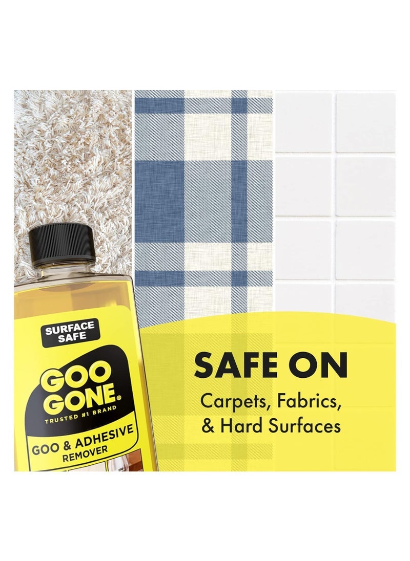 Goo Gone 2087 Citrus Adhesive Remover – Powerful Yellow Formula, 237 ml (8 oz) – Removes Stickers, Labels, Grease, and Residue  - Image 3