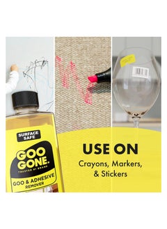 Goo Gone 2087 Citrus Adhesive Remover – Powerful Yellow Formula, 237 ml (8 oz) – Removes Stickers, Labels, Grease, and Residue  - Image 5