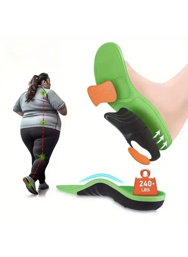Arch Support Insole Size 40 43 Shock Absorbing Adjustable Cushioning For Running And Standing - Image 1