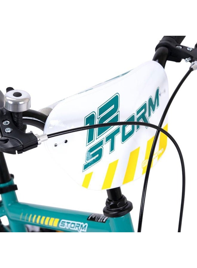 Spartan Storm Kids Bicycle | Durable Steel Frame with Training Wheels, Dual Brakes, Adjustable Seat, Full Chain Guard & Wide Tires for Safe, Comfortable Riding | SP-3323 - Image 3