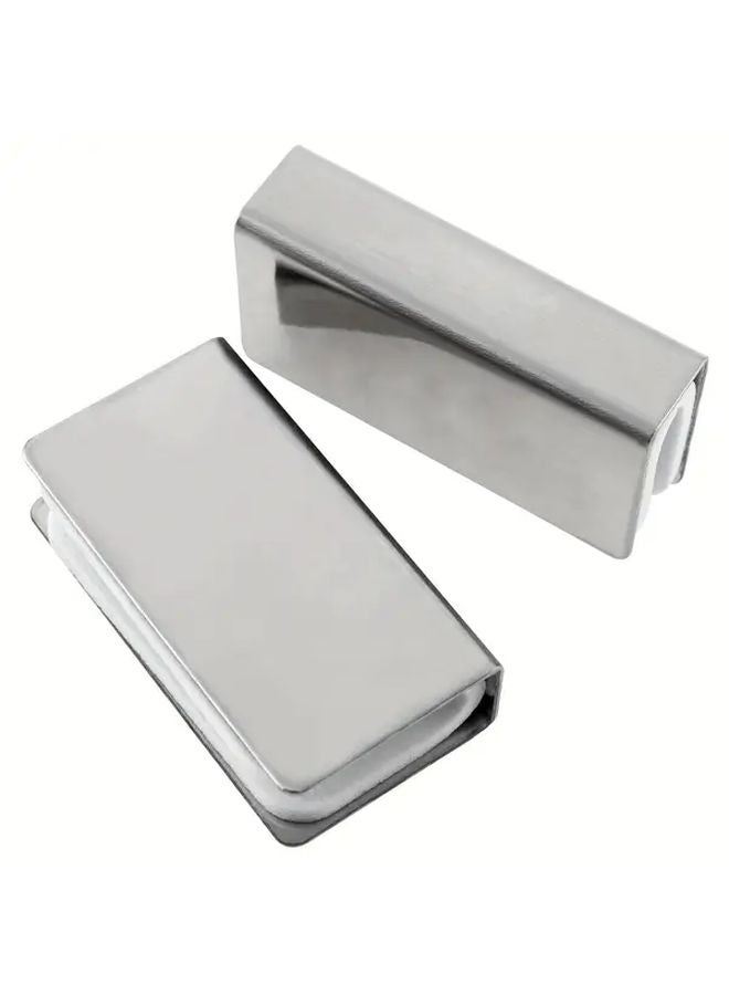 4pcs U Shaped Glass Door Clamps Non Magnetic Cabinet Latch Clips For 3 6mm Glass Panels - Image 5