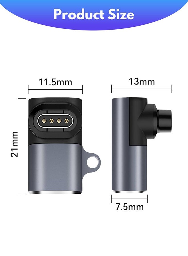 بشكل مختصر [1 قطعة] محول شاحن ساعة من Type-C إلى USB-C لأجهزة Garmin Vivoactive 6/5/4/4s/3، Venu 3/3S/2/2s، Forerunner 255/255S/55/935، Bounce، Instinct 2X، Fenix 7/7S/7X/6/6S/6X/5/5S/5X - Image 2