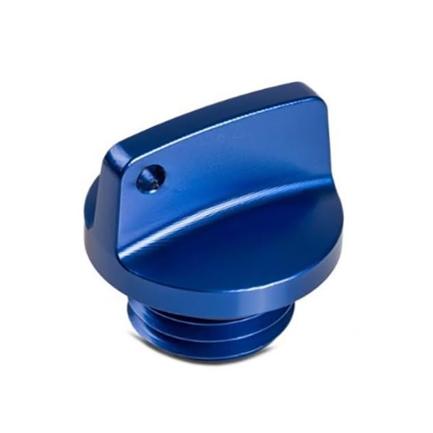 JXPANG M20 * 2.5 Motorcycle Engine Oil Filler Cap Screw Cover Plug Gray with O-ring Valve Oil Cap Transmission Tank Cover (Blue) - Image 2