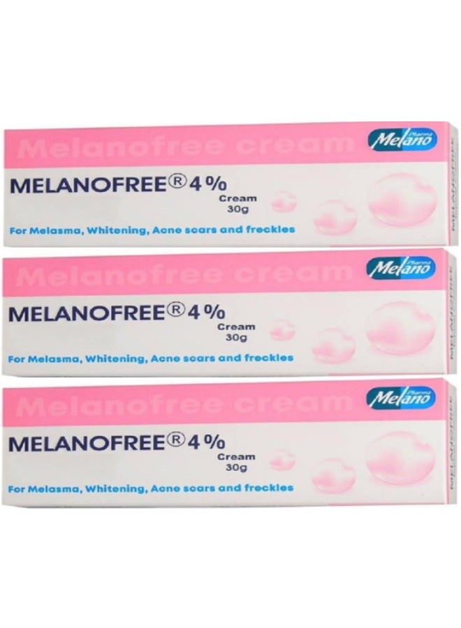 Melanofree Cream 30g Pack of 3 | Skin Brightening & Pigmentation Treatment | Even Tone Formula - Image 1