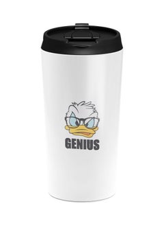 LIT Genius Donald Duck Printed Tumbler With Lid White/Black/Yellow  - Image 1