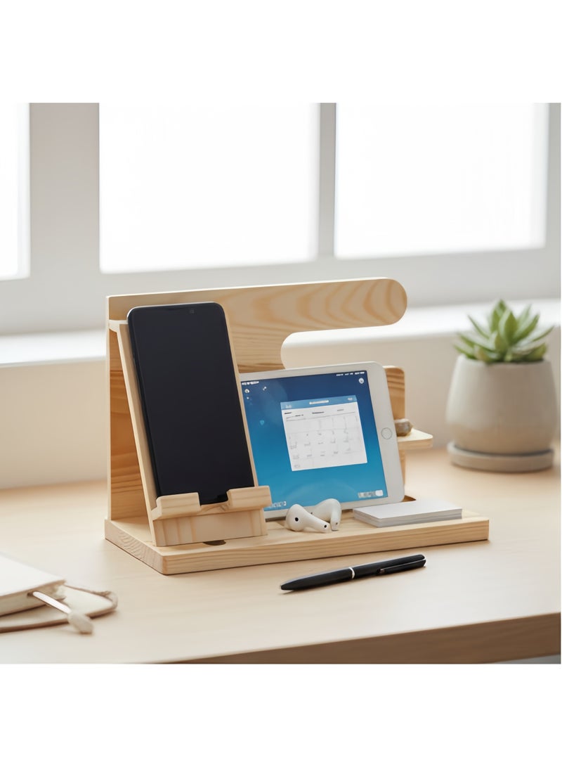 Multiple Device Docking Station – Desktop Organizer for Smartphone, Tablet & Smartwatch, Multipurpose Charging Stand Gift - Image 5