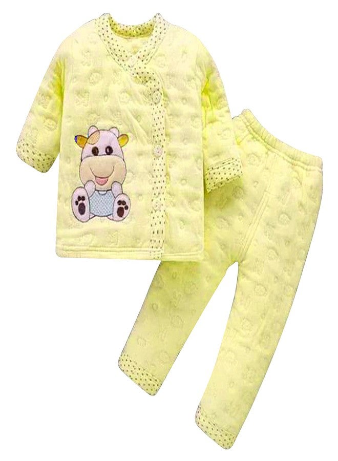 BONUM New Born Baby Winter Wear Baby Clothes 2 Pcs Sets 100% Cotton Baby Boys Girls Unisex Baby Cotton/Winter Suit Infant Clothes First Gift For New Born - Image 1