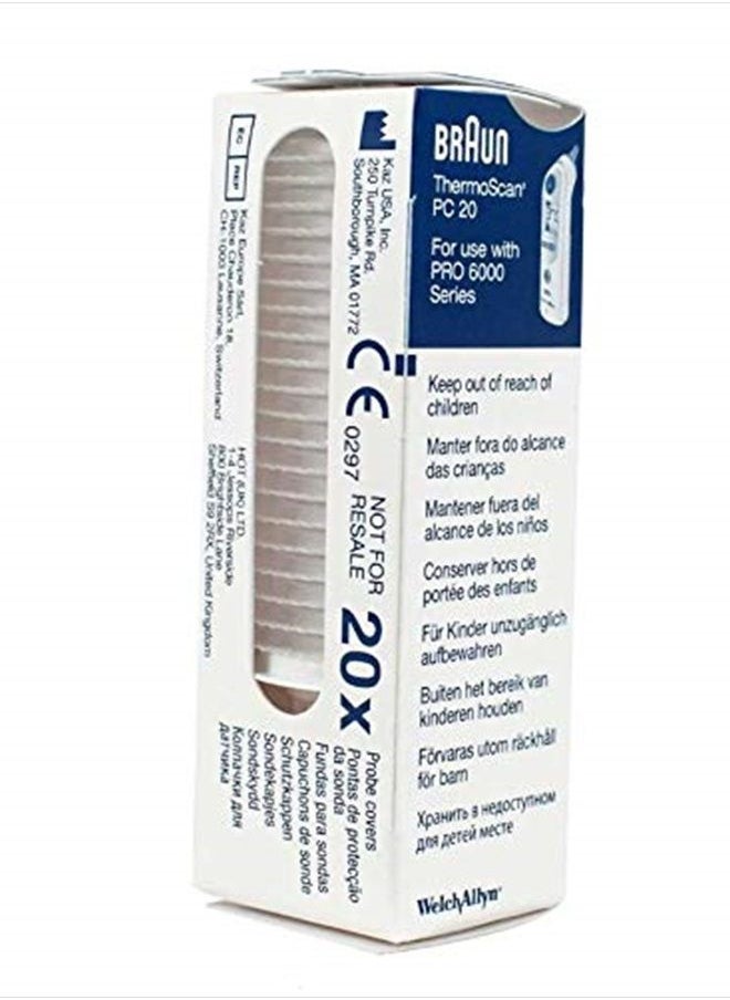 Welch Allyn Braun Thermoscan Ear Thermometer Lens Filters (20 Pack) 