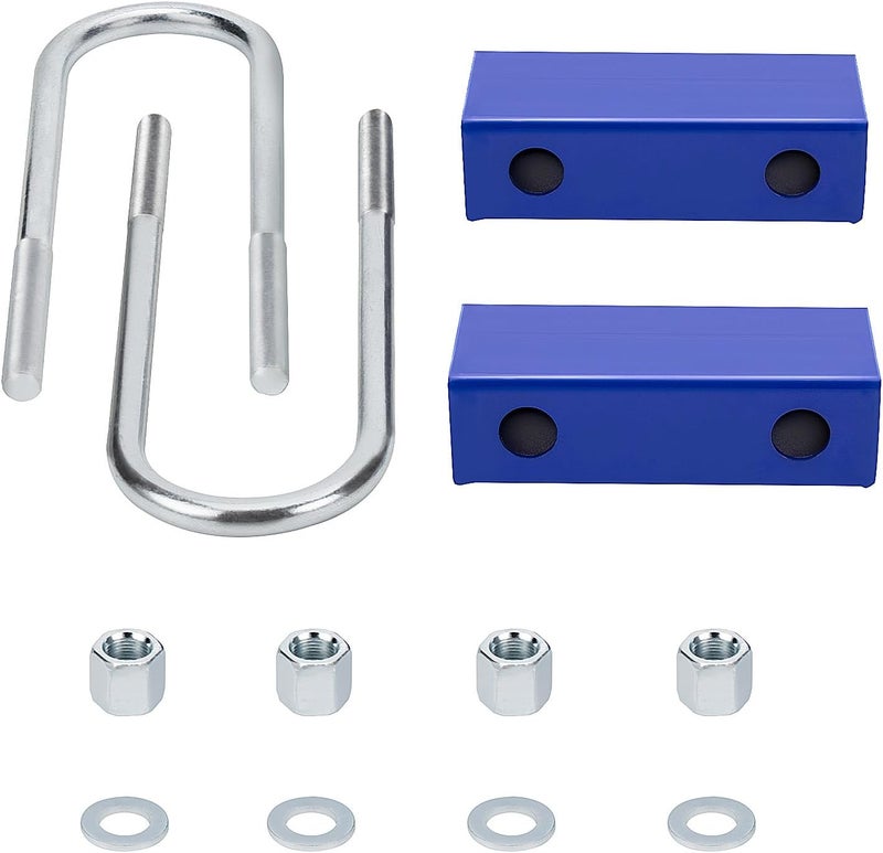 Tuningsworld 3" Lowering Block Kit and U-bolts for Chevy C10 1960-1972 - Image 1