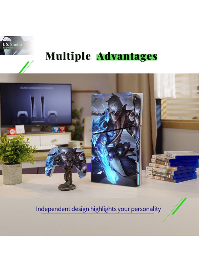 عام مناسبة لملصق لعبة Sony PS5 نسخة محرك الأقراص الضوئية طبقة واقية سلسلة نمط اللعبة مجموعة كاملة من أفلام الملصقات - اللون: PS5SlimDiscQT-18318 - Image 4